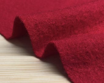 100%Red Color Wool Fabric, for Autumn and Winter