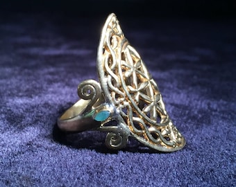 Flower of Life Ring - Shorty - Brass