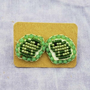 Video Game Toad Stud Earrings/Pixel Art/Gamer Earrings/Small Earrings
