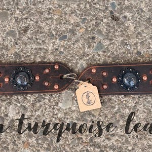 Distressed Leather Spur straps