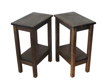 very small end tables living room end table set small two rustic nightstands side tables pair bedside pair dark walnut stain end table etsy very small end tables living room end table set small two rustic nightstands side tables pair bedside pair dark walnut stain end table etsy