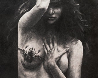 Pinch - Erotic Fantasy Art Print - Pandora Young