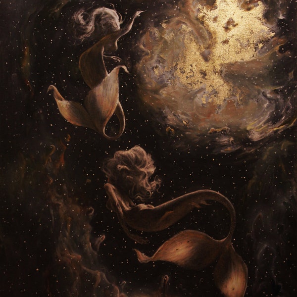 Sirens In Ether - Mermaid Fantasy Art Print - Pandora Young - Pandora Young