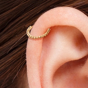 Cartilage Earring, Helix Earring, Cartilage Ring, Helix Ring, Forward Helix, Gold Cartilage Ring, Cartilage Jewelry,  Ear Piercing, SKU 45