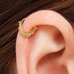 Cartilage Earring, Gold Cartilage Earring, Cartilage Cuff, Indian Helix Ring, Helix Cuff, Rose Gold Helix Ring, Helix Gold, Cartilage Ring