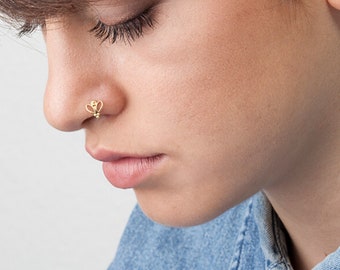 Butterfly Nose Ring Etsy