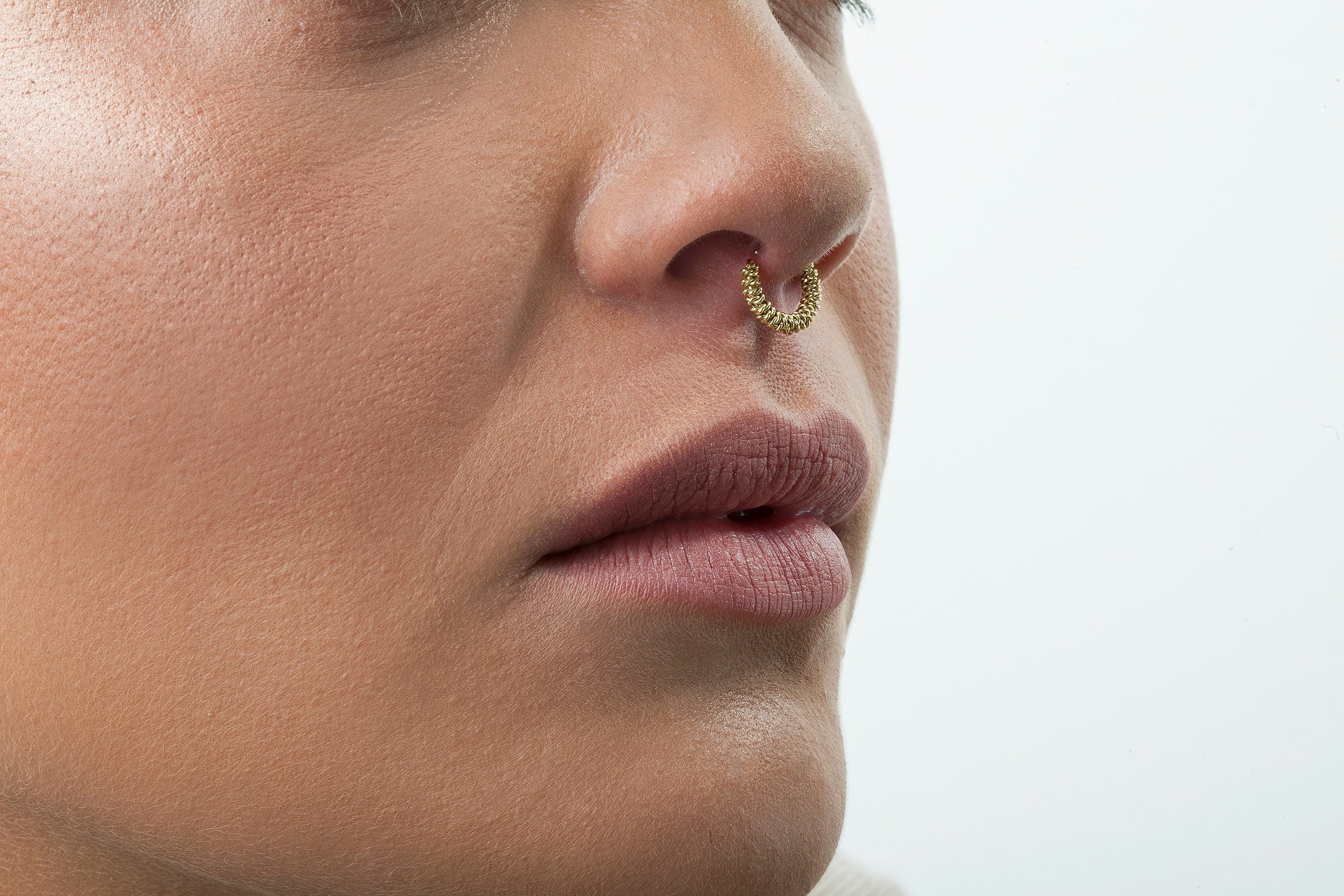 Nose Ring Gold Nose Ring Real Gold Nose Ring Solid Gold Etsy