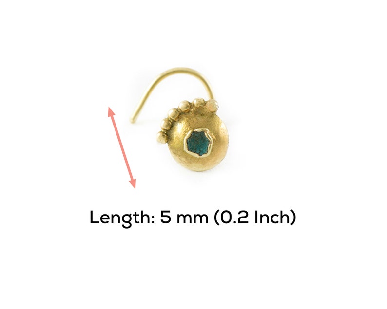 Indian Nose Stud Nose Pin Nose Stud Ring Nose Stud Nose Studs Gold Nose Stud 14 Karat Solid Gold Nose Bling
