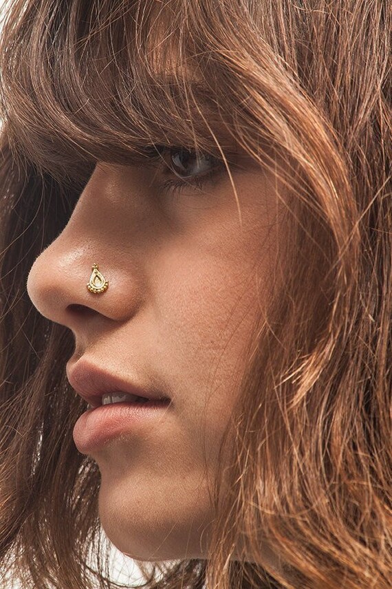 14k or rose TINY 1.5 mm Ball Nose Stud Boucle d/'oreille droite pin POST Boule Fin 22 g