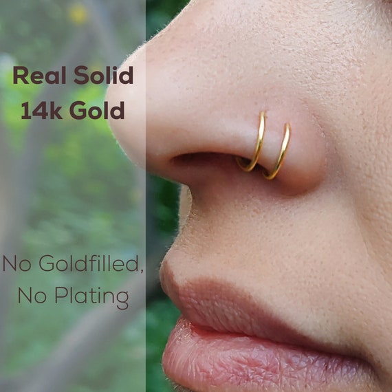 Buy 18k Solid Gold Nose Ring-nose Gold Hoop,gold Nose Ring,solid Gold Nose  Ring,indian Nose Gold Ring-nose Hoop-tribal Nose Ring-gold Nostril Online  in India - Etsy