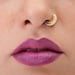 Nose Ring, Gold Nose Ring, Indian Nose Ring, Nose Hoop, Indian Nostril Hoop, Moon Jewelry, Crescent Shaped Solid 14K Gold Nose Ring, SKU 50 