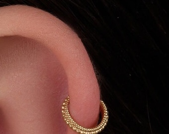 Cartilage Earring, Gold Cartilage Earring, Cartilage Cuff, Indian Helix Ring, Helix, Rose Gold Helix Ring, Helix, Cartilage Ring, SKU 177