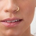 Indian Nose Ring, Nose ring Indian, Gold Nose Ring, Nose Ring Gold, Indian Nose Hoop, Nose Hoop Indian, Indian Nose Ring Gold 14k, SKU 45 