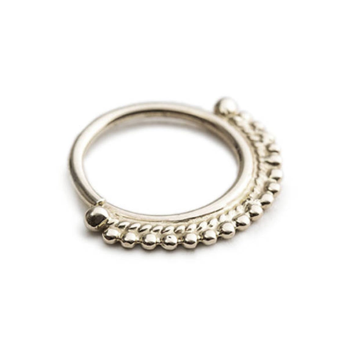 Nose Ring White Gold Jewelry Nose Jewelry Nose Piercing Etsy