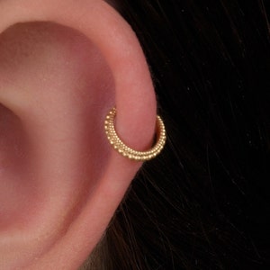 Cartilage Earring, Gold Cartilage Earring, Cartilage Cuff, Indian Helix Ring, Helix, Rose Gold Helix Ring, Helix, Cartilage Ring, SKU 177