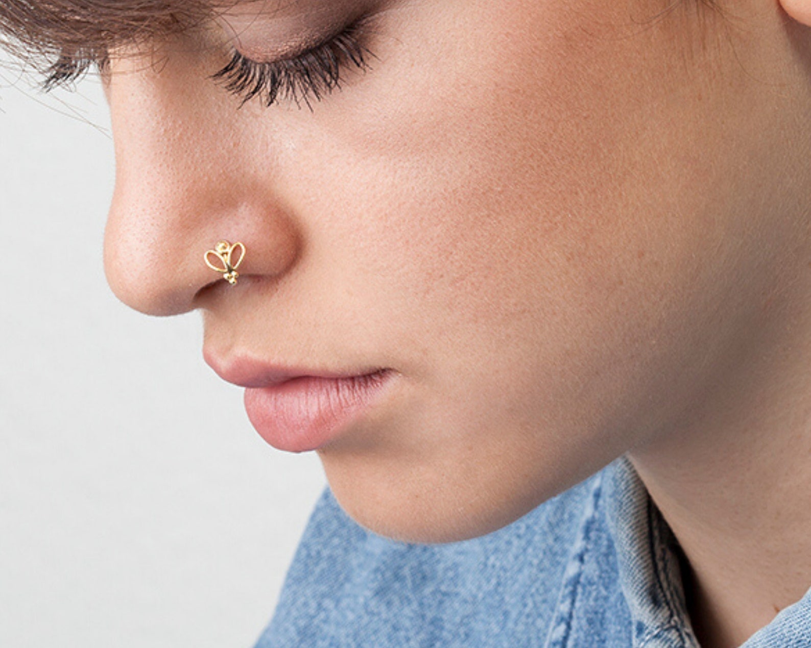 Nose Jewelry Nose Hoop Nose Piercing Tragus Ring Cartilage Etsy