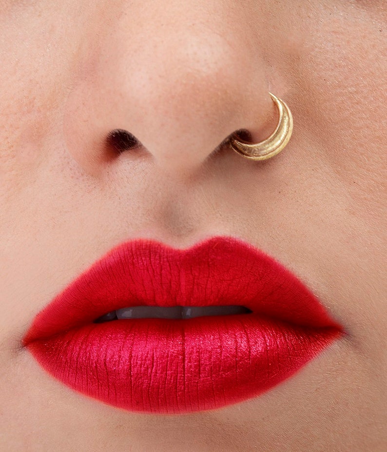 Moon Nose Ring Gold Nose Ring Nose Ring Nose Hoop Indian Etsy Australia