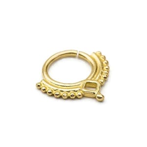Tribal Septum Ring, Septum Jewelry, Septum Piercing, Gold Septum Ring, Septum Gold, Septum Gold 14k, Solid Gold Septum Ring, SKU 66