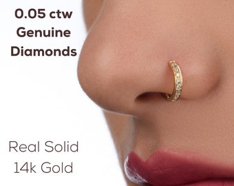 Diamante nose hoop deals