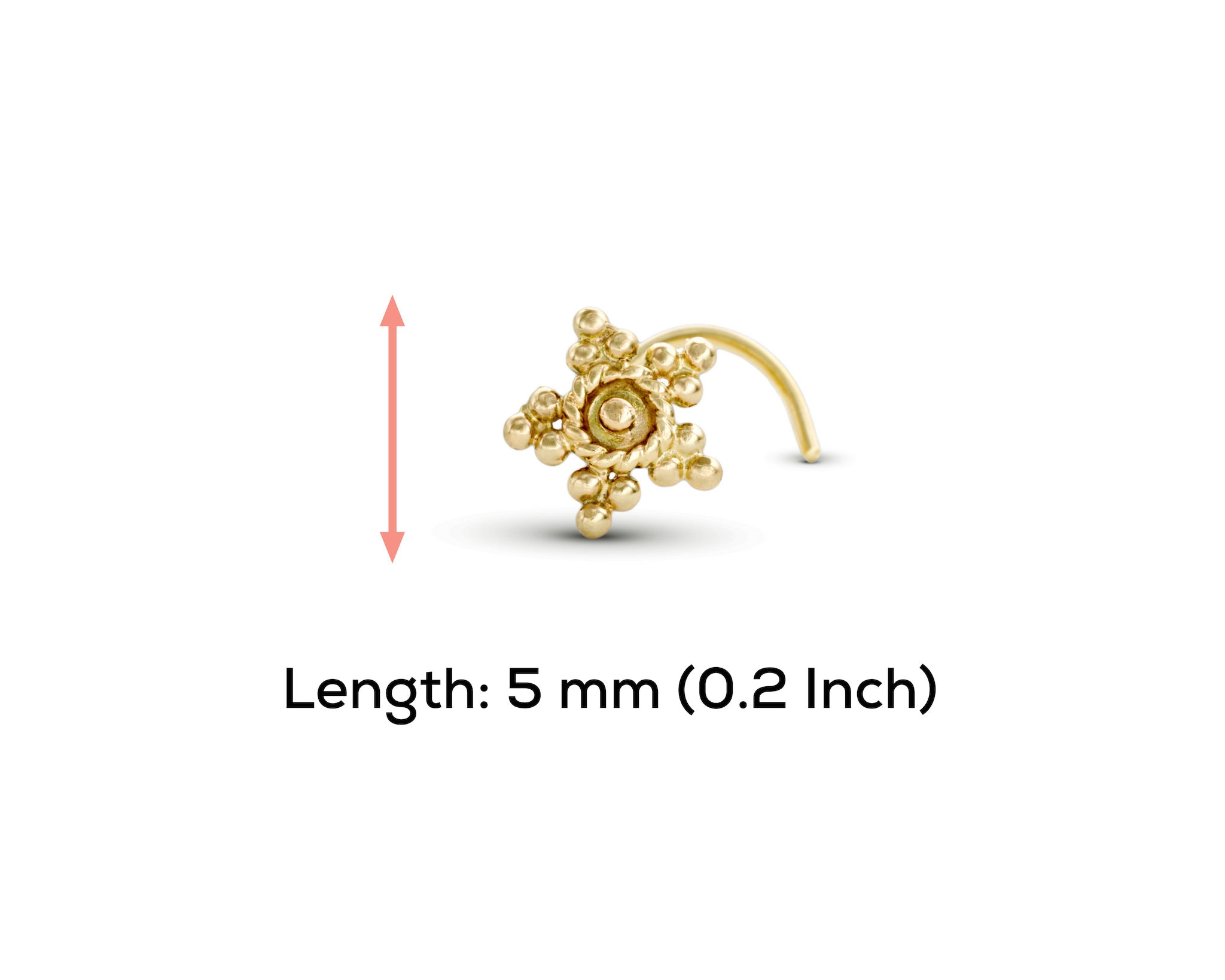 Diamond Nose Stud Gold Nose Stud Star Nose Stud Indian Nose Etsy