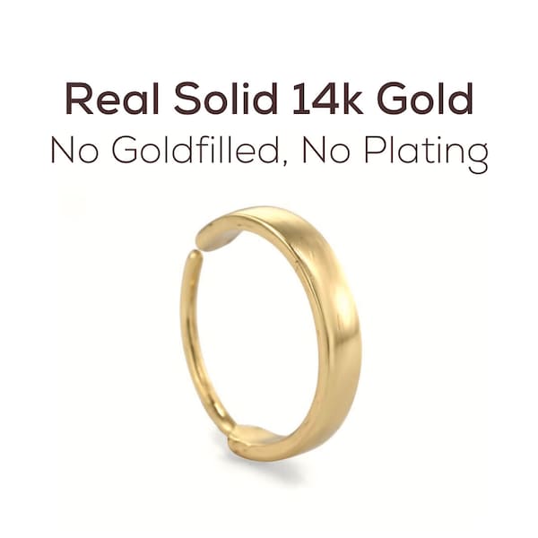 Nasenring, 14k Gold Nasenring, Nase Ring Hoop, Gold Nasenring, Nasenring Gold, Dicke Nase Hoop, Bold Nasenring Gold 14k, SKU 181