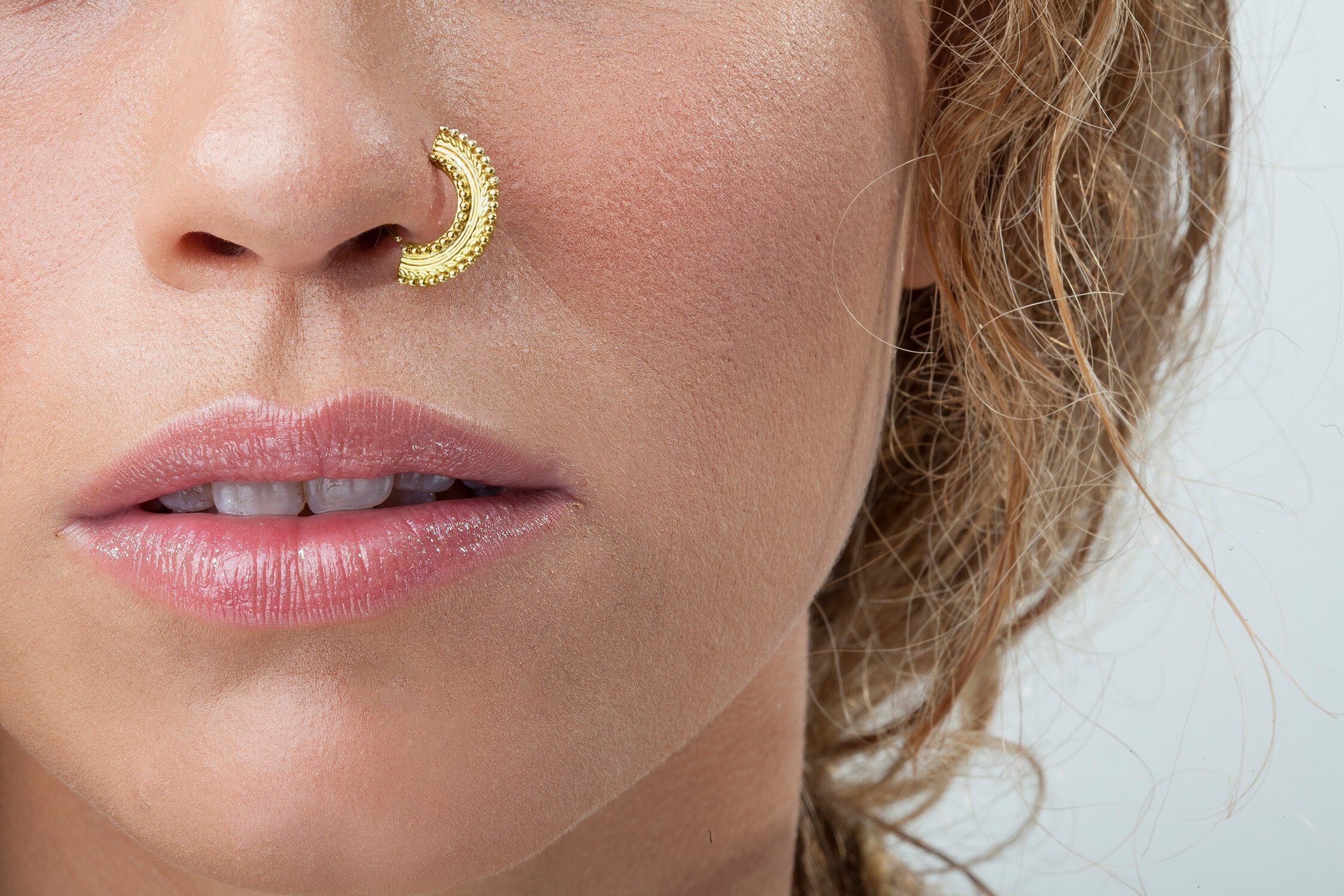 Statement Nose Ring Large Nose Ring Bold Nose Ring Bali Etsy