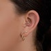 Daith Ring Gold, 14K Solid Gold Jewelry, Gold Daith Ring, Daith Piercing, Rook Solid Gold 14k, Geometric Daith, Asymmetric Earring, SKU 48