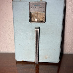 Vintage Health O Meter Doctors Scale - 300 LBS Tale Neck Works Adjustable  Zero