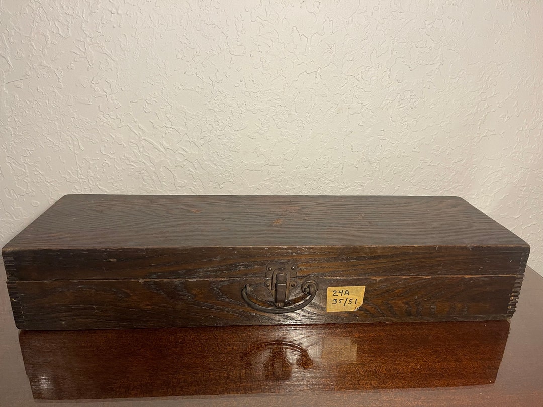 Antique Vintage Economy Wooden Tool Chest Tool Box Wooden Box Gentleman