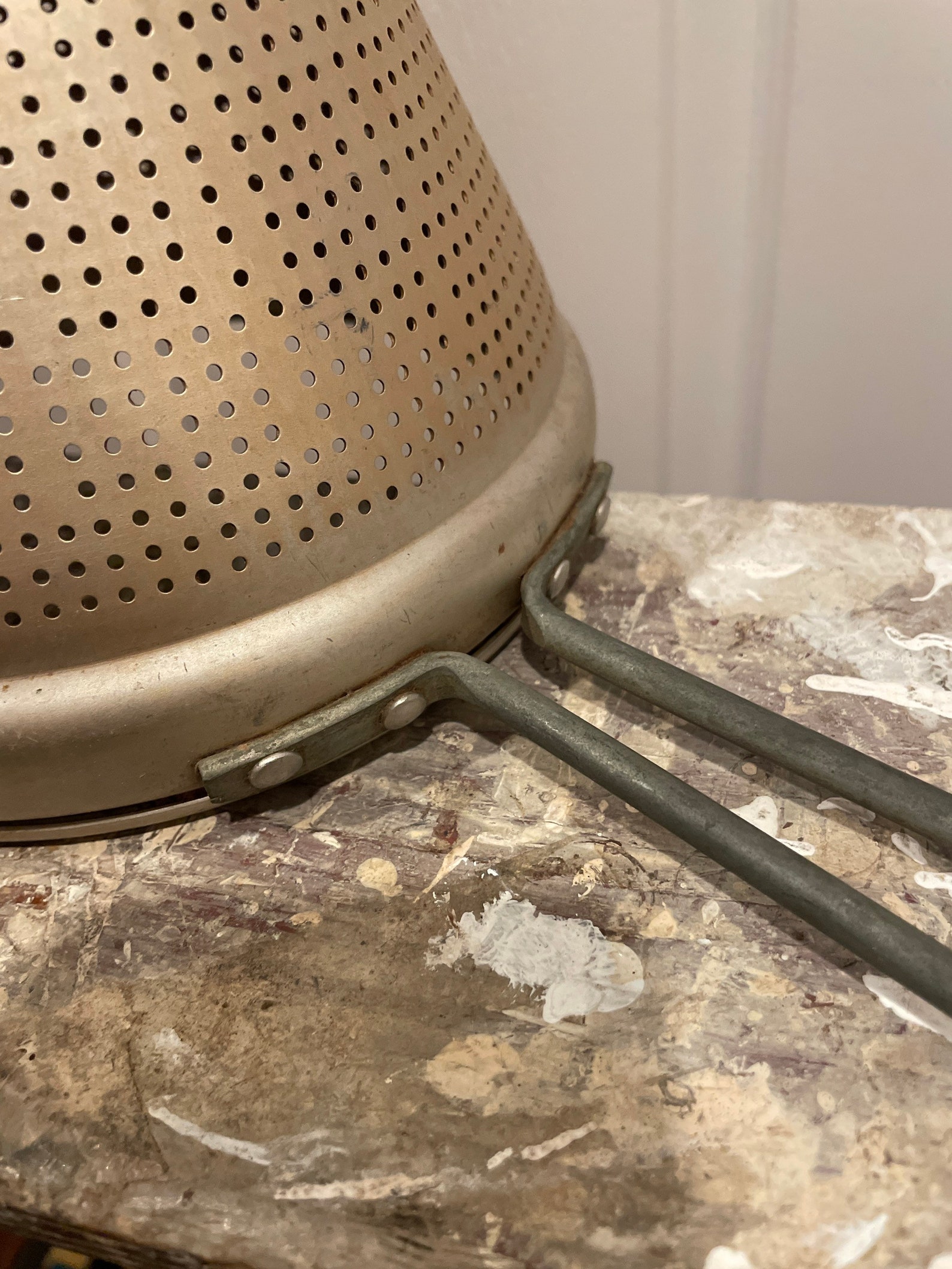 Vintage Aluminum Strainer Vino Strainer Vintage Strainer Sieve Etsy