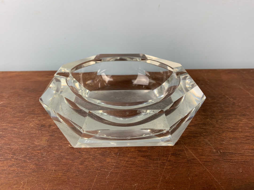 Vintage Clear Glass Ashtrays