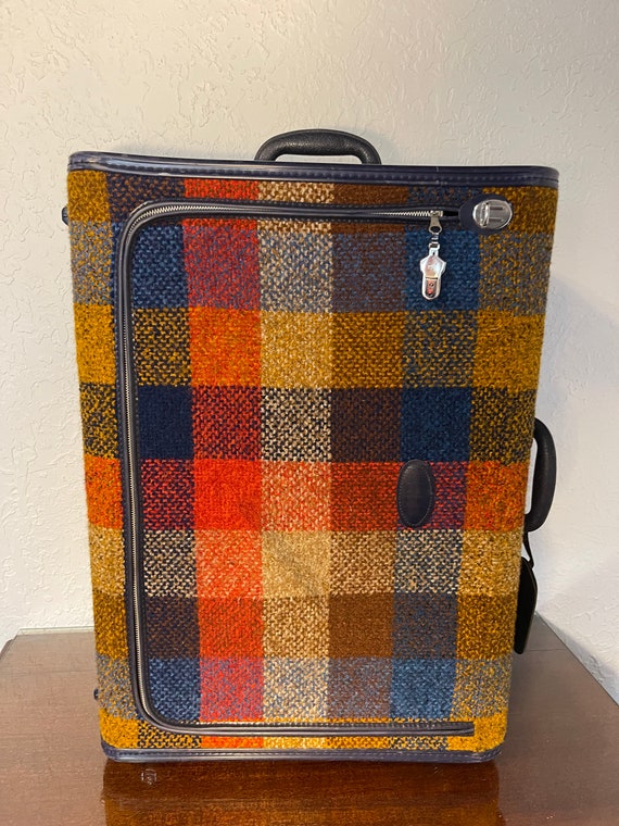 Vintage Print Chest Bag, Retro Classic Plaid Pattern Crossbody Bag