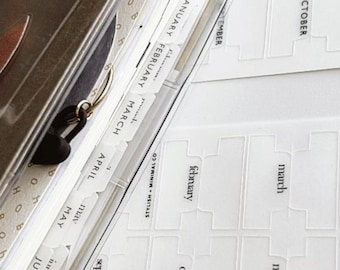 hoboWEEKS TINY tabs - easy + durable plastic