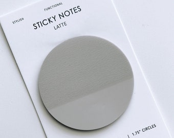 transparent sticky notes 1.75" circles
