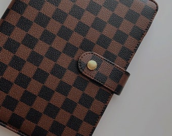 brown minimal neutral planner A5/personal rings