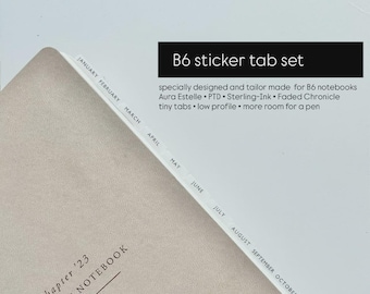 B6 TINY tabs - easy + durable plastic