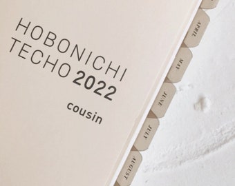 easy + durable plastic COUSIN index tabs - months spelled out