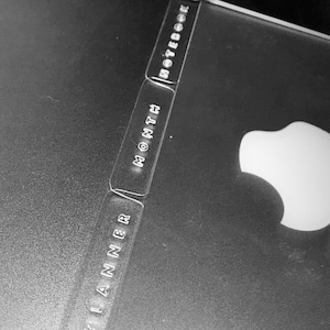 Etched text 3/5 divider set 10mil- minimal, 3 top tab, bottom, 5 side tabs, top tabs, bottom tabs,