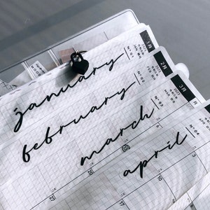 Bullet Journal Sticker - bujo, journaling, buchgebunden