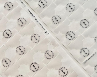 circle notebook tabs - easy + durable plastic