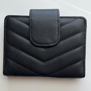 capa para caderno passaporte tn - carteira para passaporte em couro legítimo acolchoado caviar preto