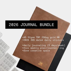 A5 nested grid notebook -Tomoe River Paper