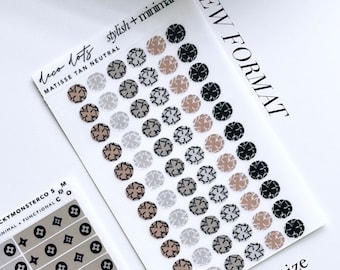 minimal abstract dot stickers - neutral, organizational, category, prioritize, plan, datecovers,