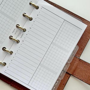 Busy Days Daily Undated printed inserts - minimal planner