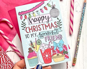 Feliz Navidad - tarjeta de amistad
