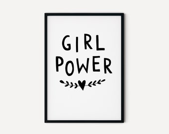 Girl Power - A5 print - hand drawn