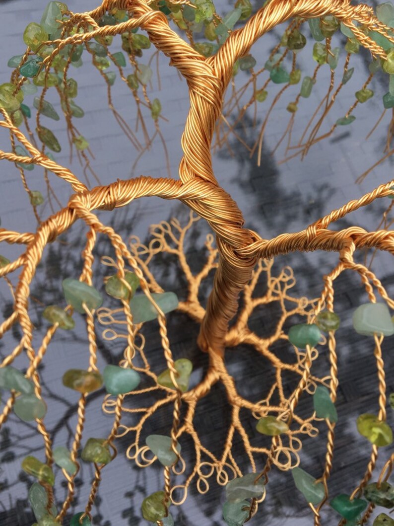 Wire Willow Tree Sculpture Wire Tree Beaded Tree Tree Etsy