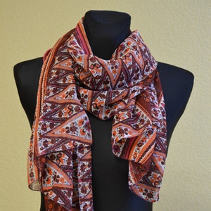 Crepe chiffon scarf  &quot;ANNABELLE&quot; -  scarf for women -  scarves