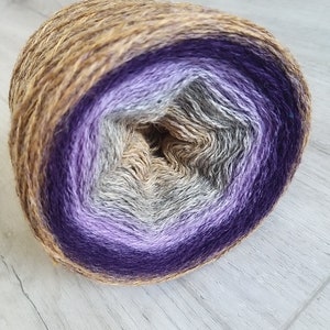 Kauni Violet 100% Quality PURE Lambswool yarn, 100g for hand and machine knitting. Made in Estonia