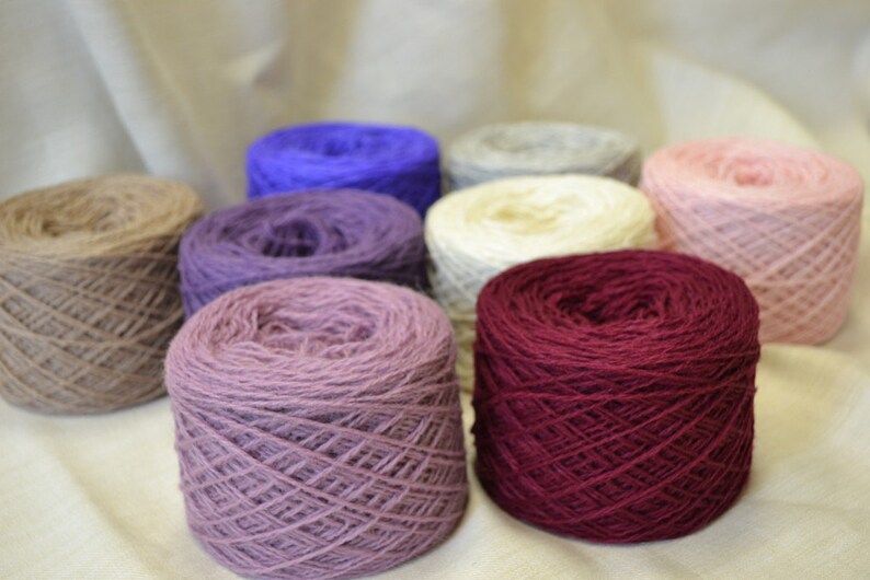 MAUVE Collection of Colors 100 Quality PURE Lambswool Yarn Etsy